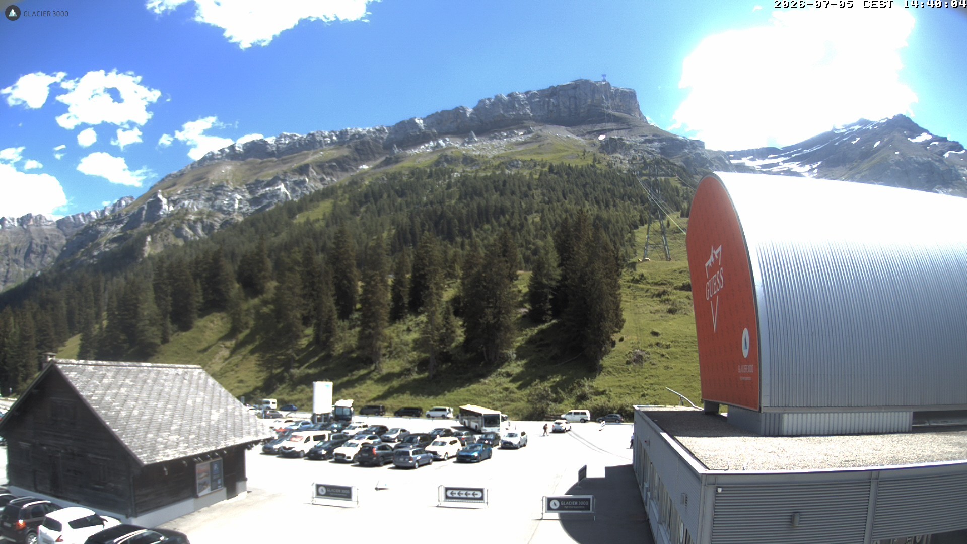 Archiv Foto Webcam Glacier 3000: Col du Pillon Talstation