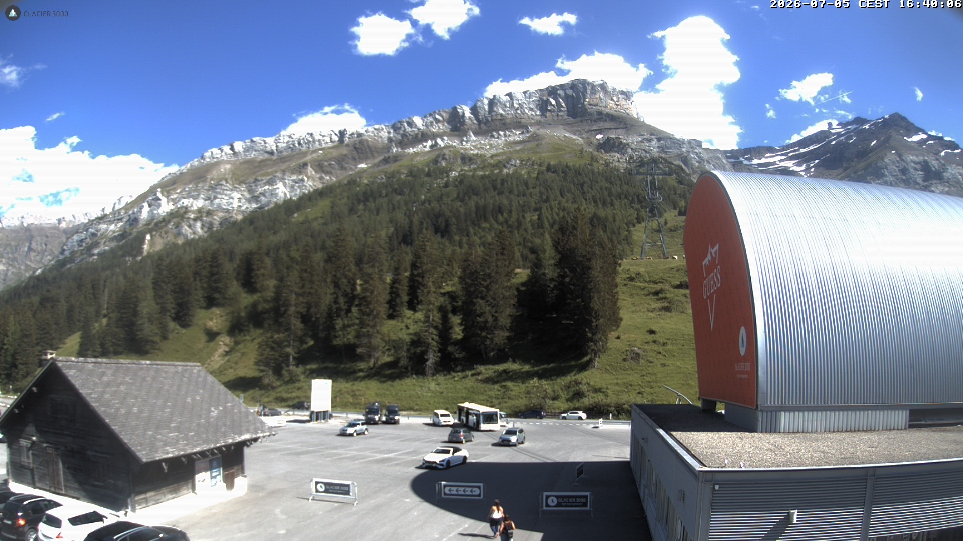 Archiv Foto Webcam Glacier 3000: Col du Pillon Talstation