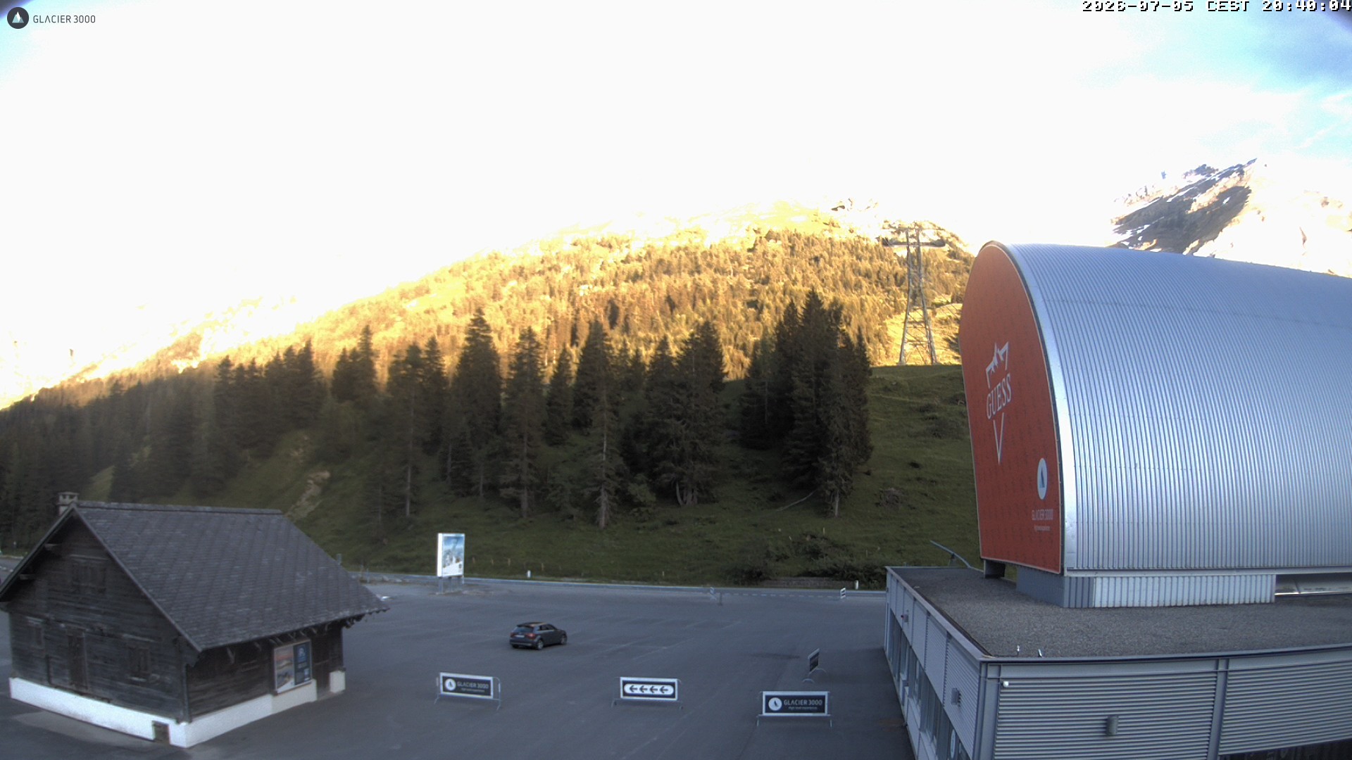 Archiv Foto Webcam Glacier 3000: Col du Pillon Talstation