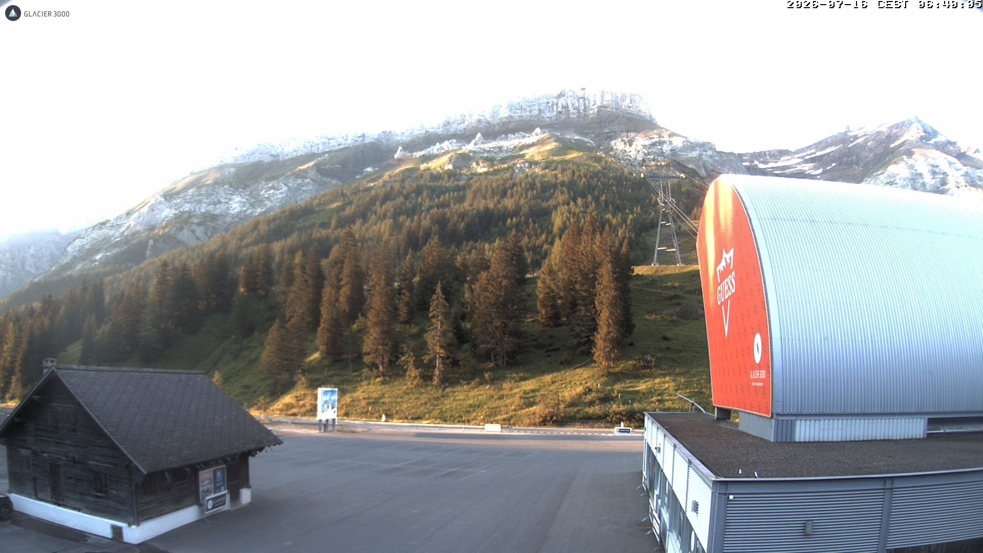 Archiv Foto Webcam Glacier 3000: Col du Pillon Talstation