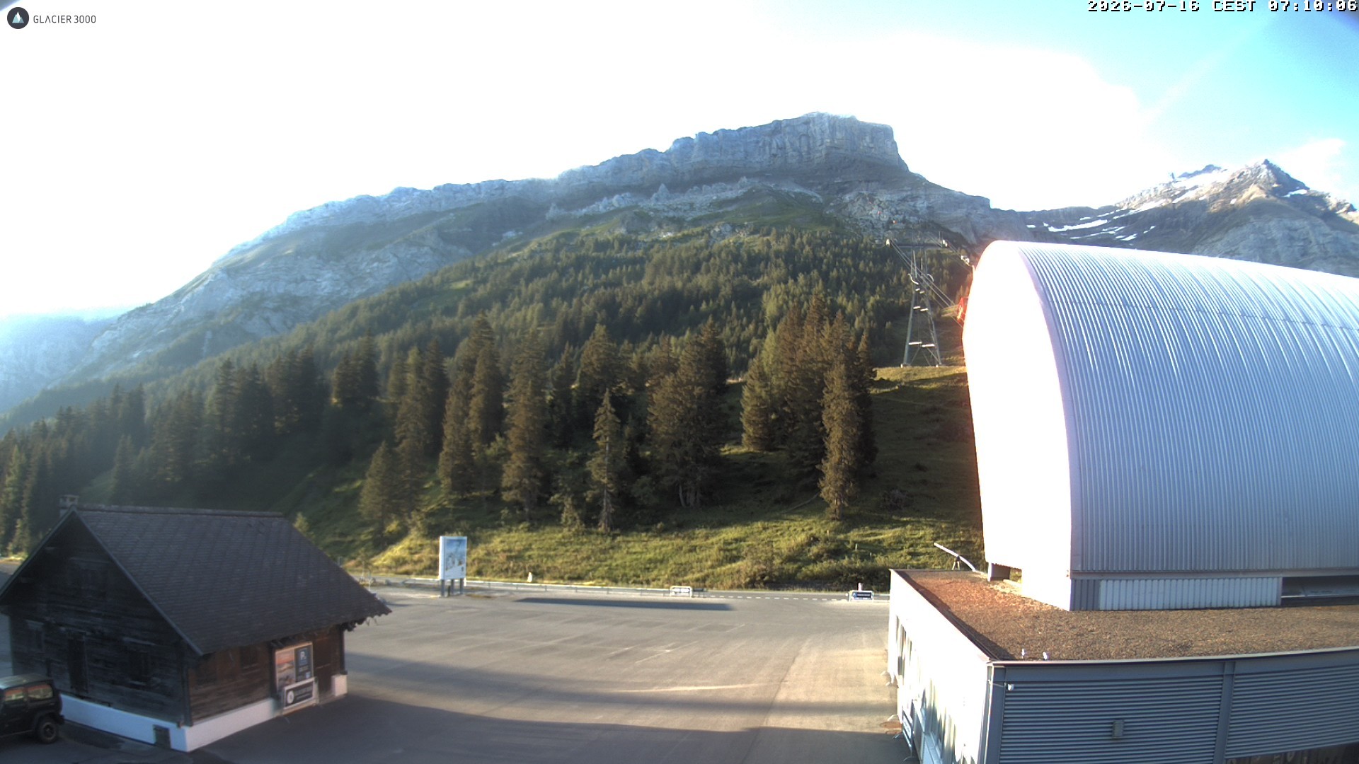 Archiv Foto Webcam Glacier 3000: Col du Pillon Talstation