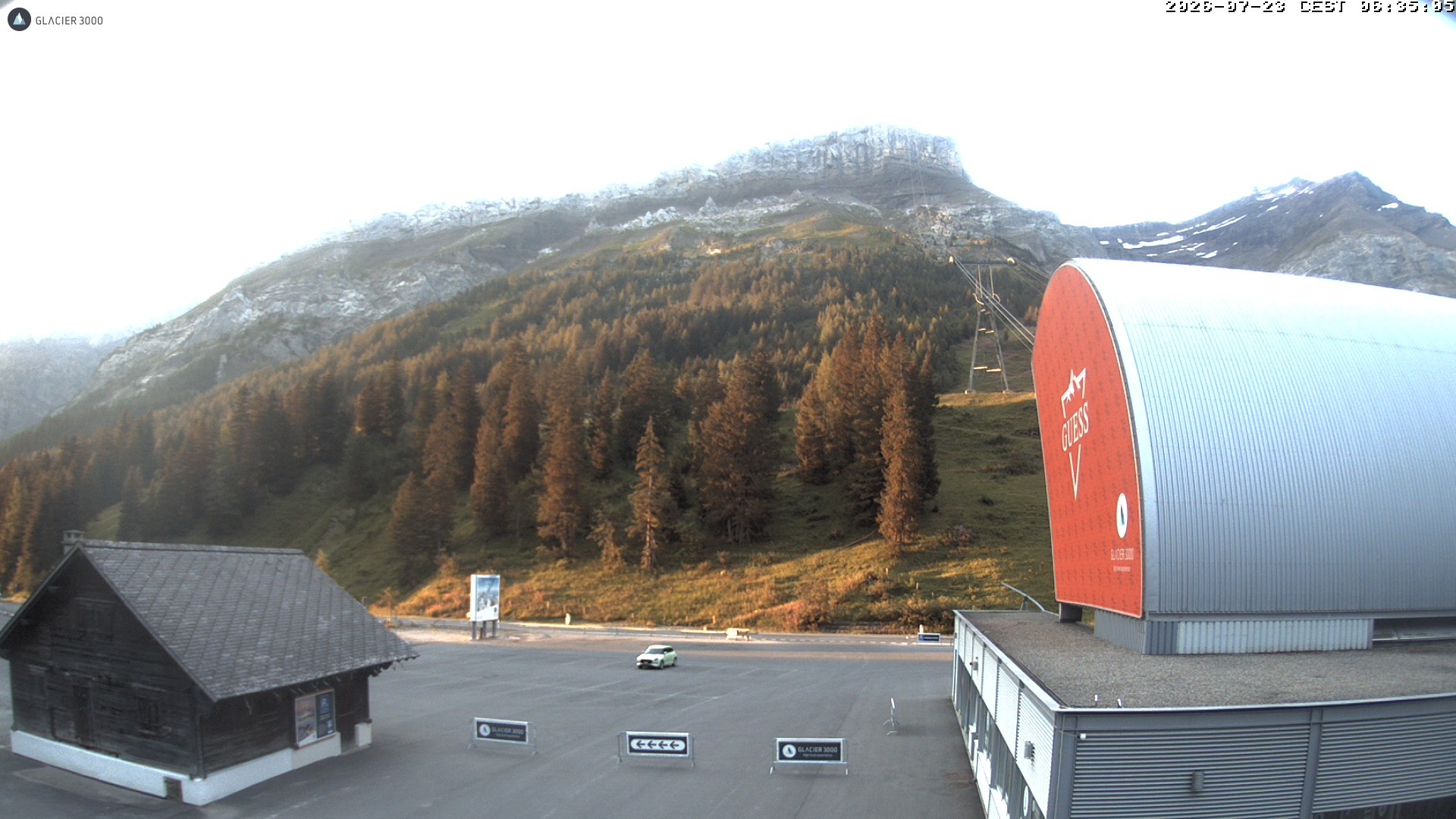 Archiv Foto Webcam Glacier 3000: Col du Pillon Talstation