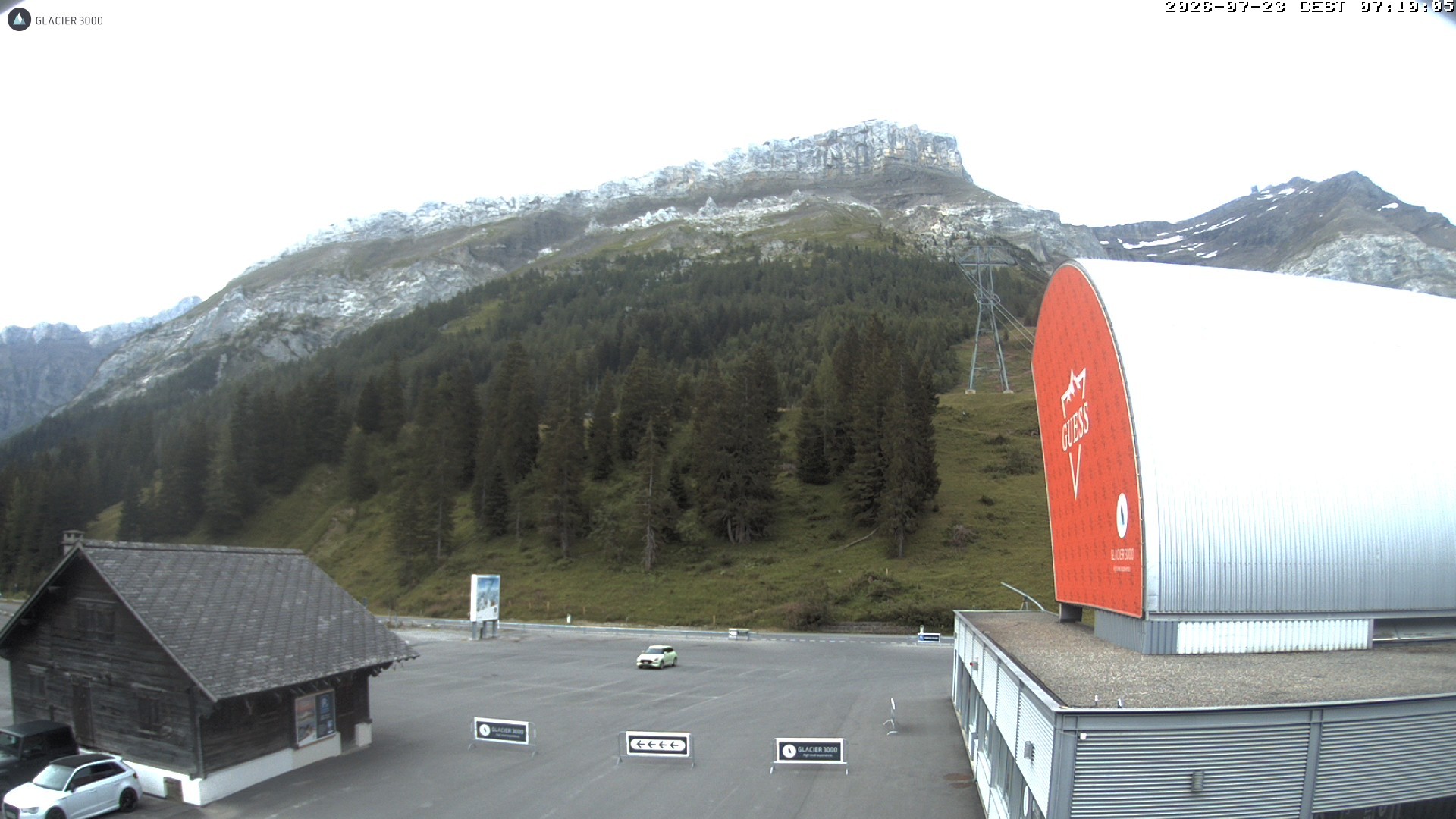 Archiv Foto Webcam Glacier 3000: Col du Pillon Talstation