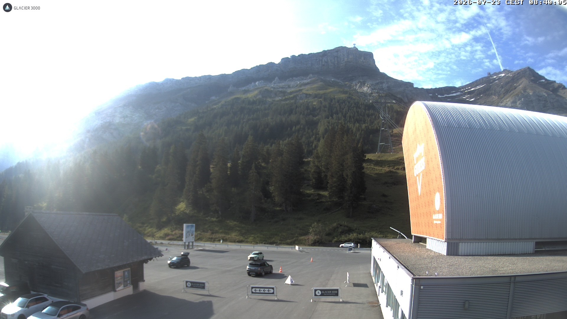 Archiv Foto Webcam Glacier 3000: Col du Pillon Talstation