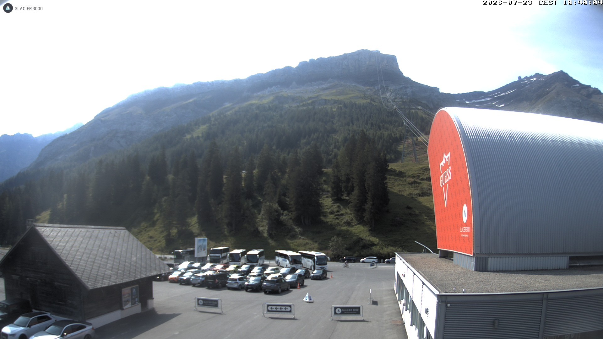 Archiv Foto Webcam Glacier 3000: Col du Pillon Talstation
