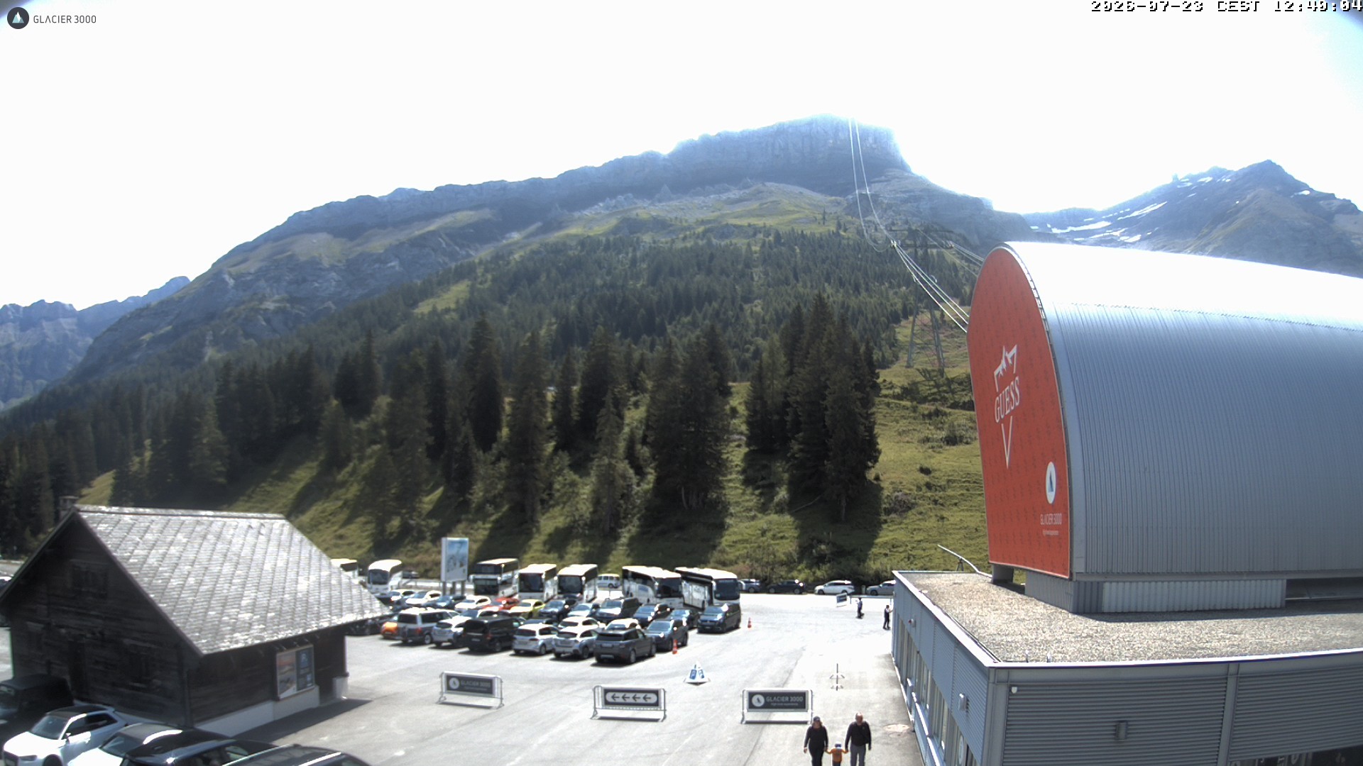 Archiv Foto Webcam Glacier 3000: Col du Pillon Talstation