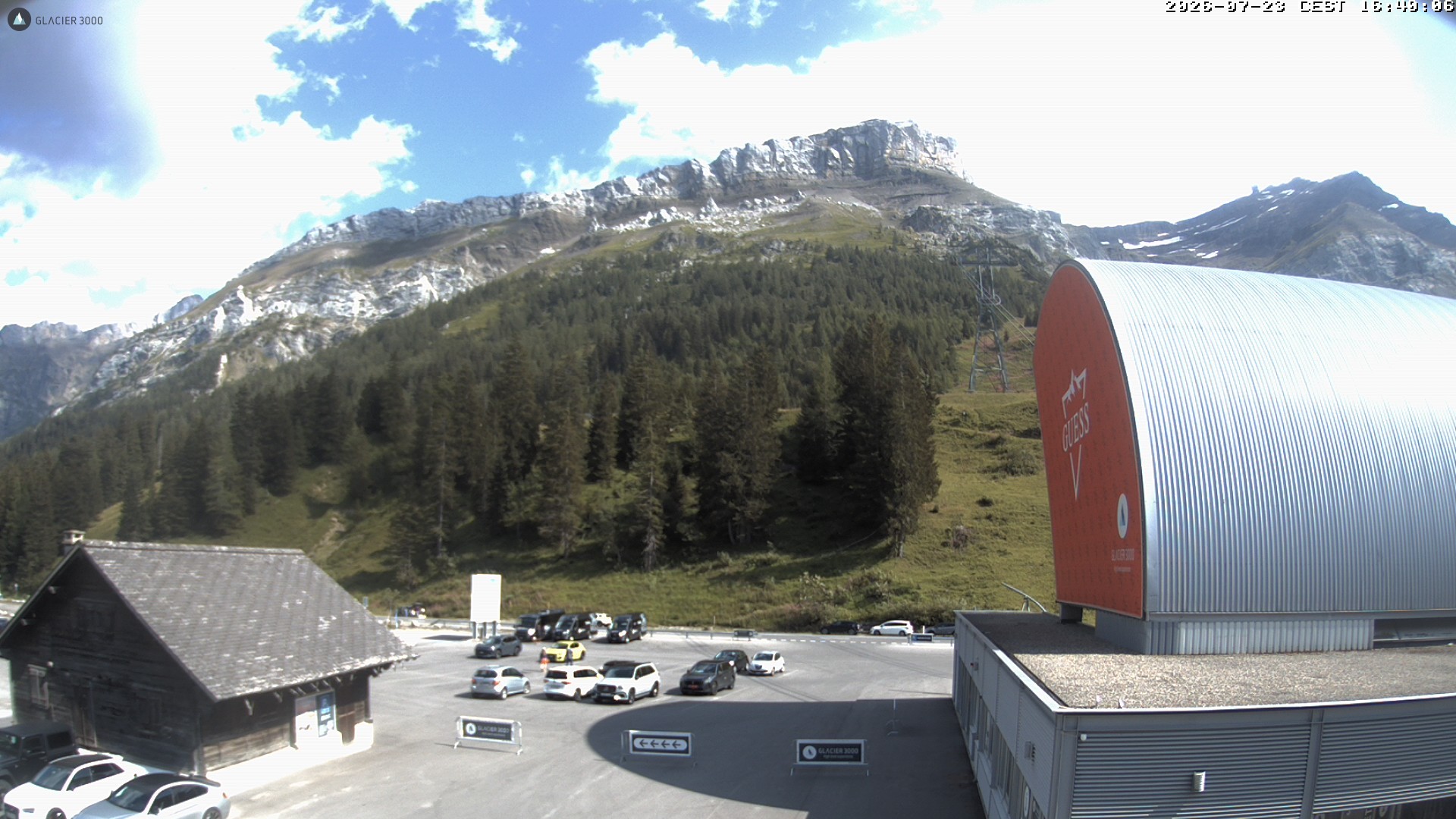 Archiv Foto Webcam Glacier 3000: Col du Pillon Talstation
