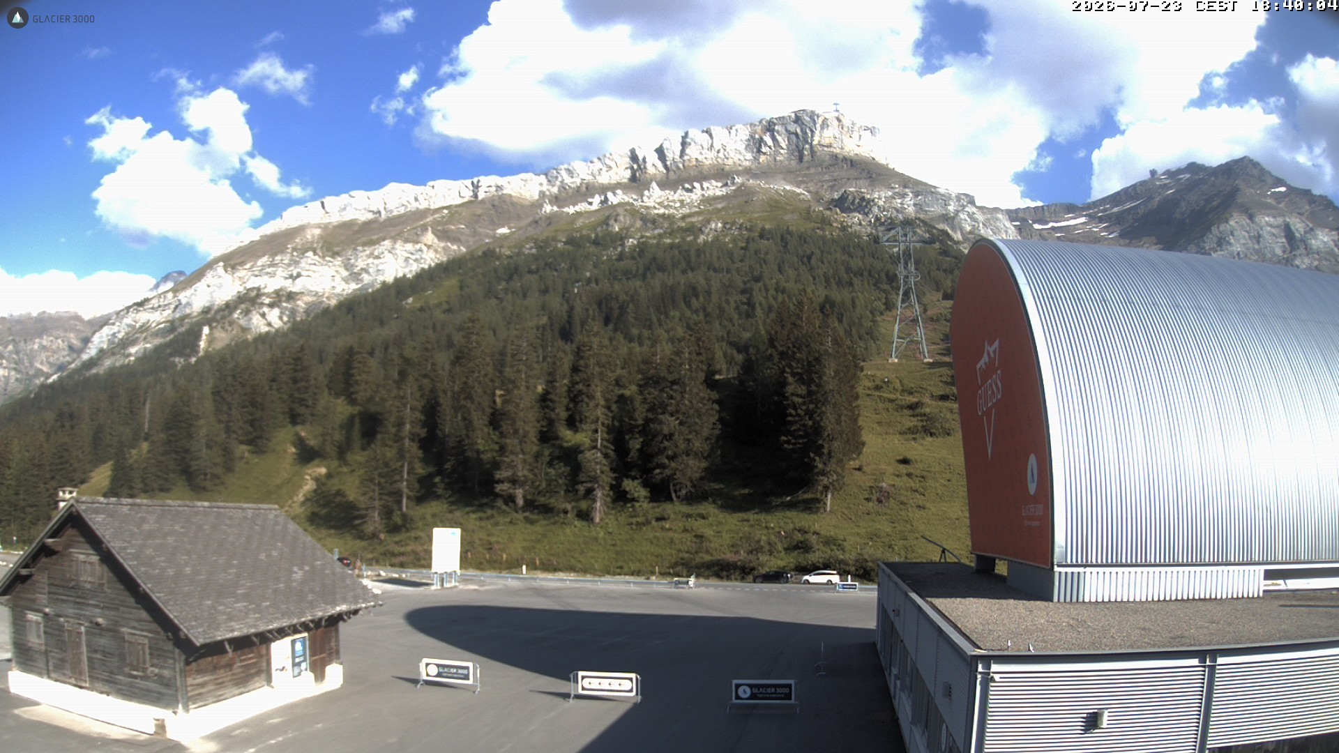 Archiv Foto Webcam Glacier 3000: Col du Pillon Talstation
