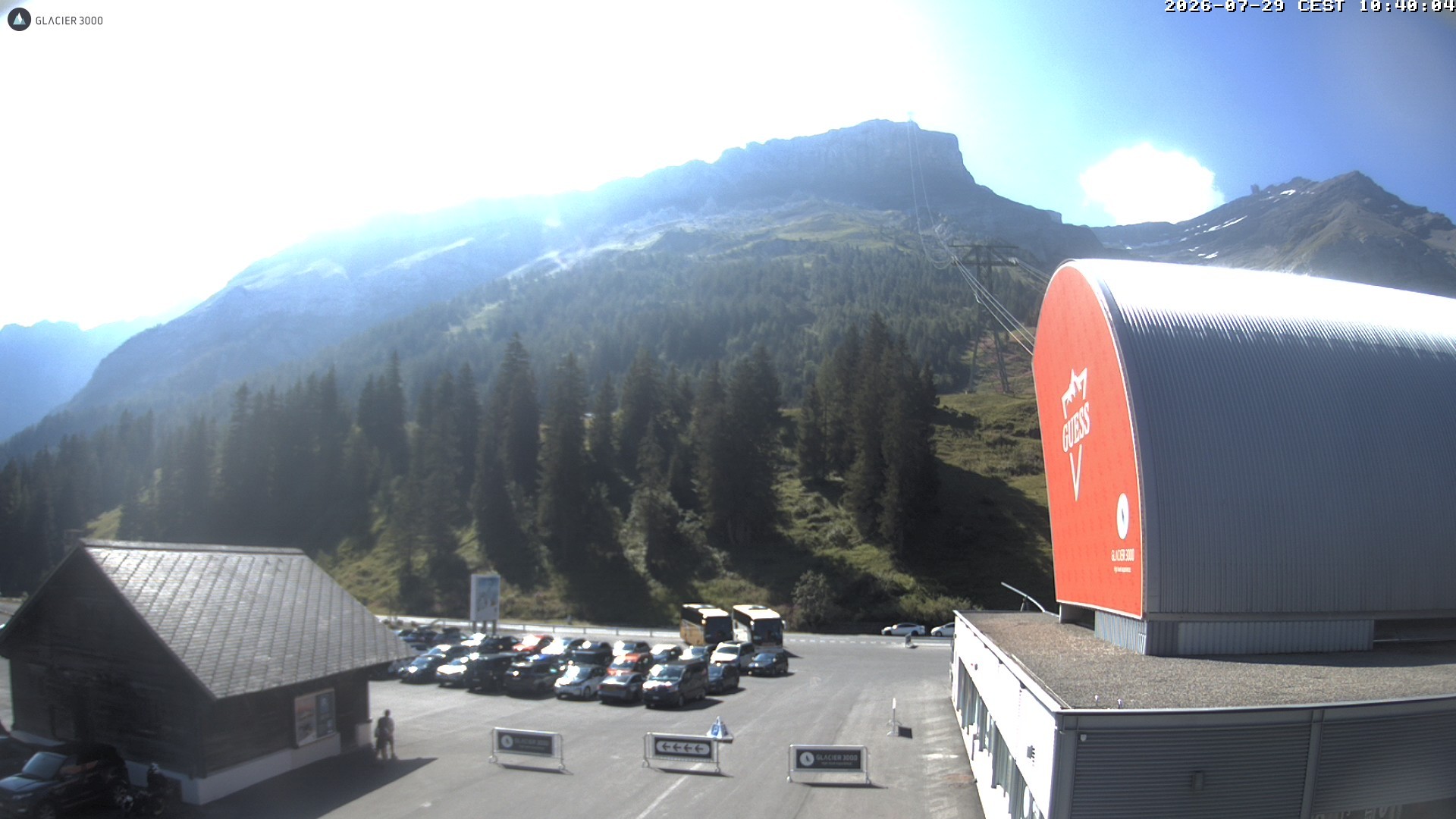 Archiv Foto Webcam Glacier 3000: Col du Pillon Talstation
