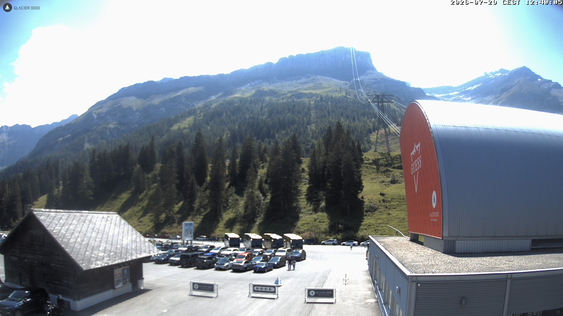 Archiv Foto Webcam Glacier 3000: Col du Pillon Talstation
