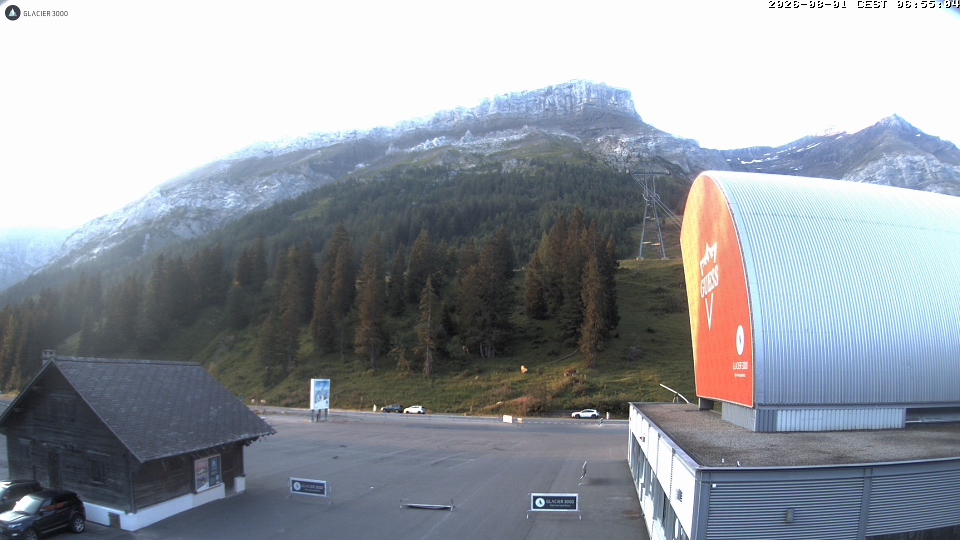 Archiv Foto Webcam Glacier 3000: Col du Pillon Talstation