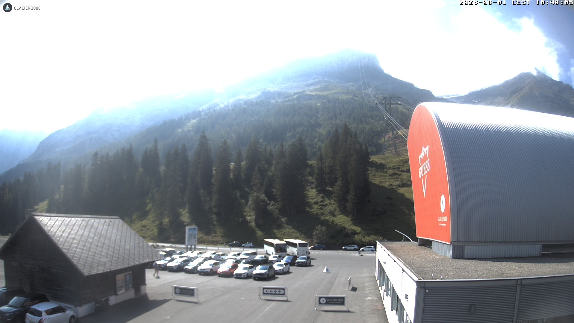 Archiv Foto Webcam Glacier 3000: Col du Pillon Talstation