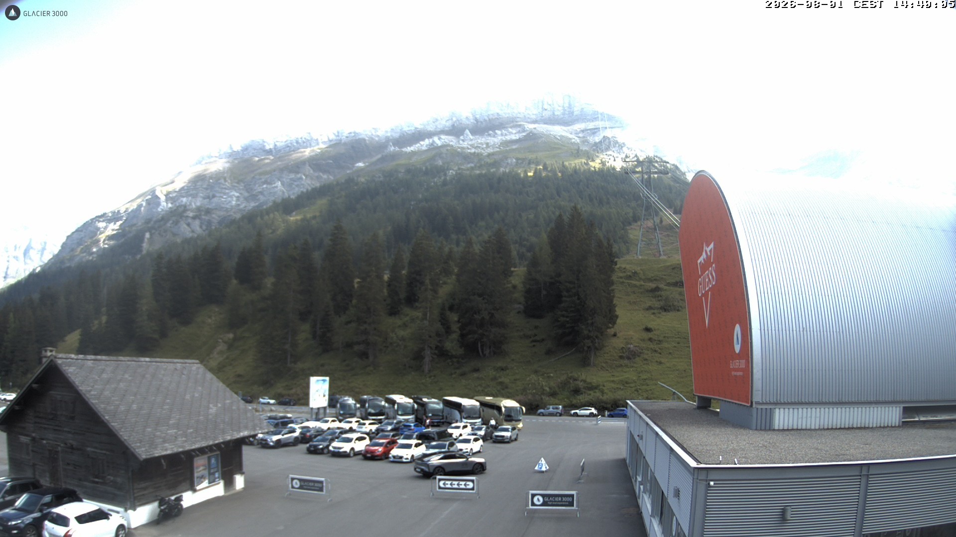 Archiv Foto Webcam Glacier 3000: Col du Pillon Talstation