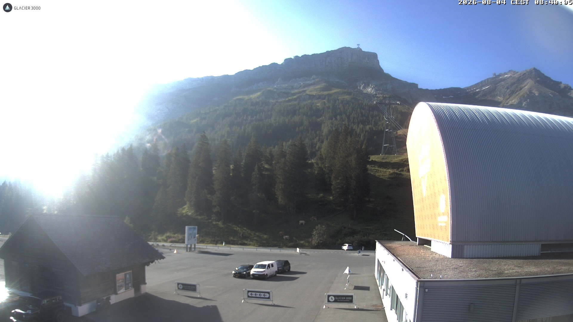 Archiv Foto Webcam Glacier 3000: Col du Pillon Talstation