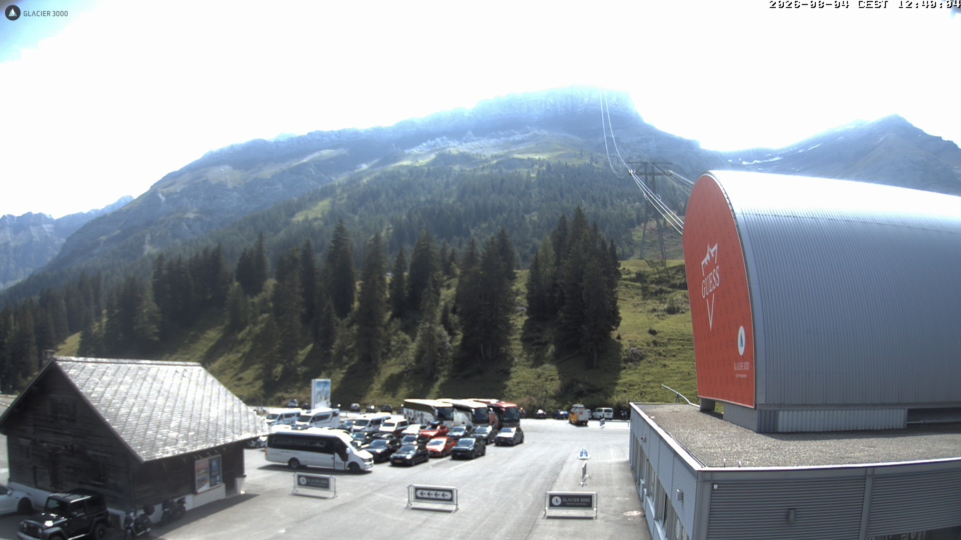 Archiv Foto Webcam Glacier 3000: Col du Pillon Talstation