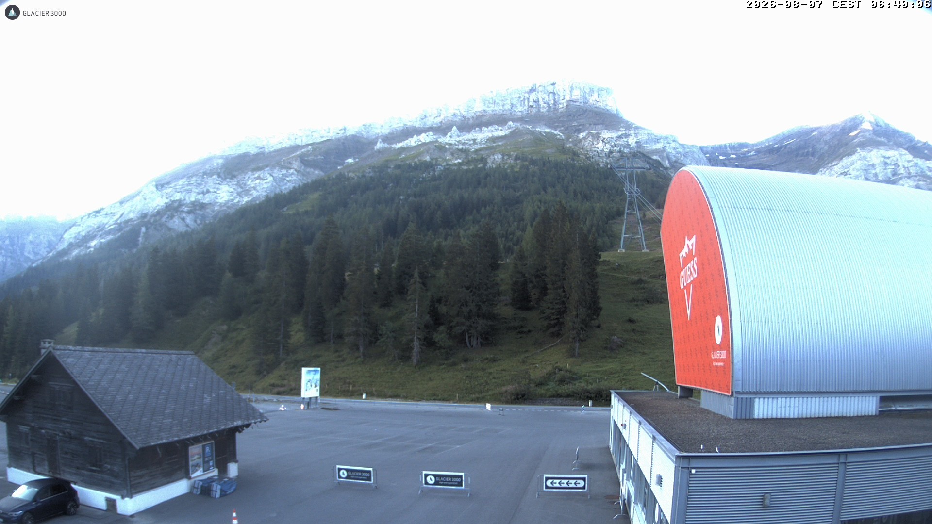 Archiv Foto Webcam Glacier 3000: Col du Pillon Talstation