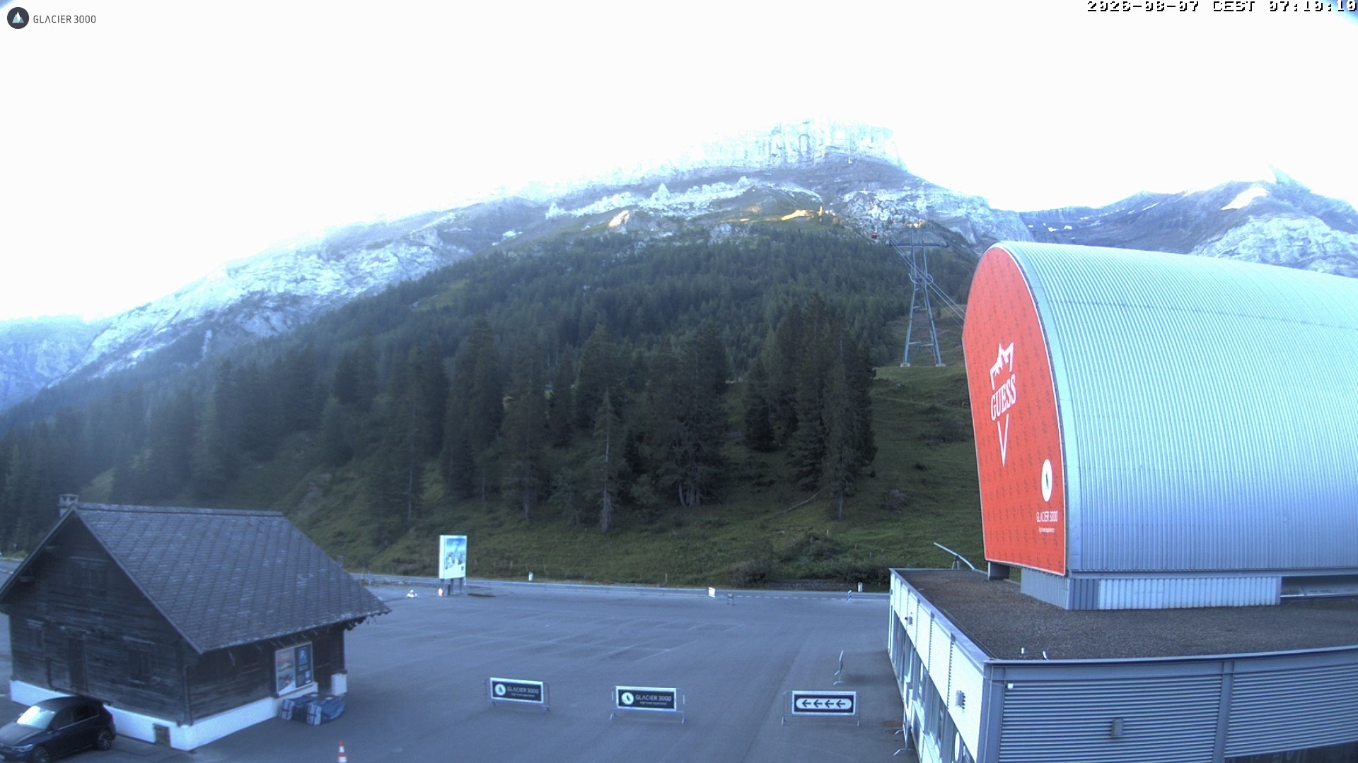Archiv Foto Webcam Glacier 3000: Col du Pillon Talstation