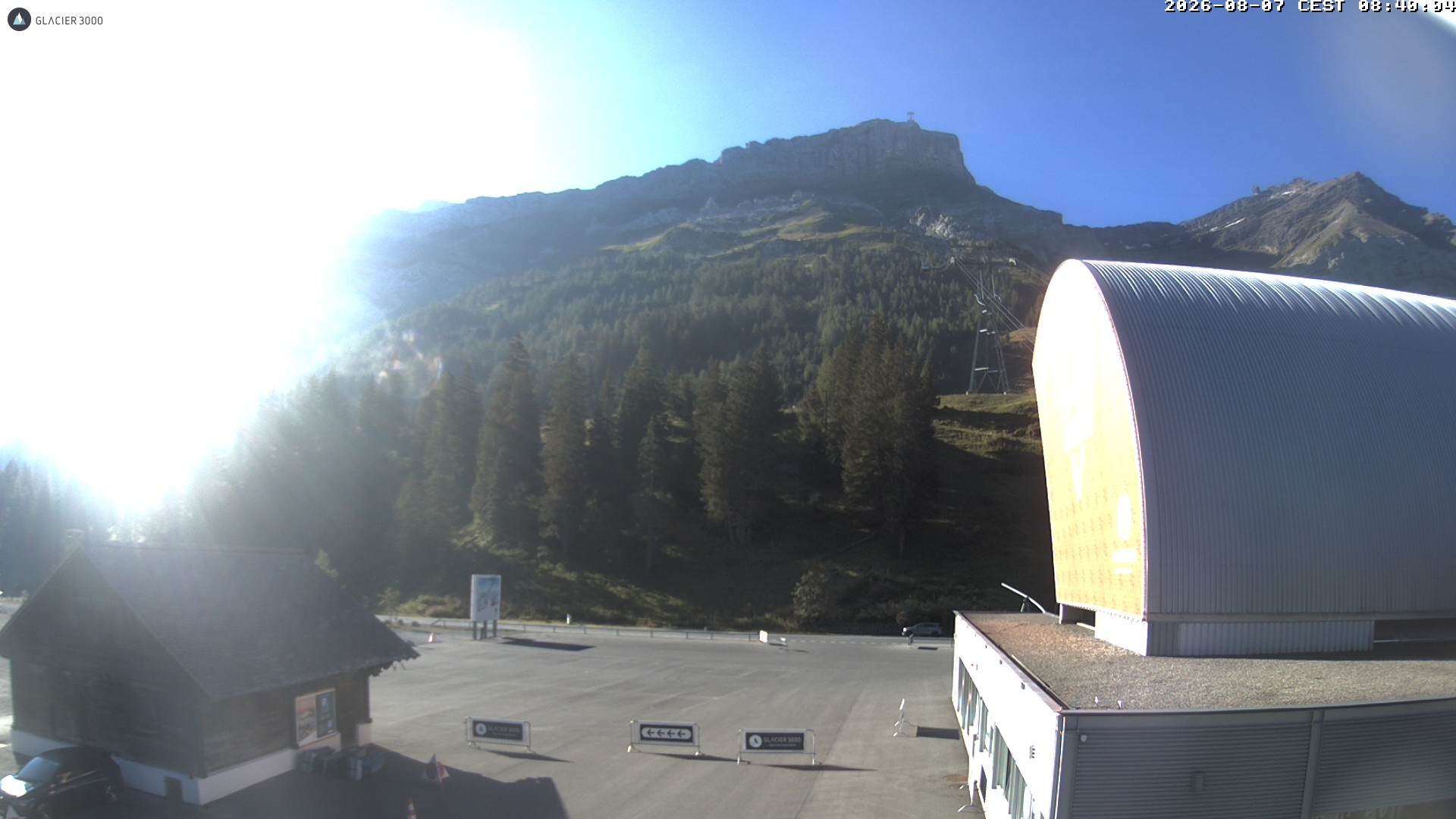 Archiv Foto Webcam Glacier 3000: Col du Pillon Talstation