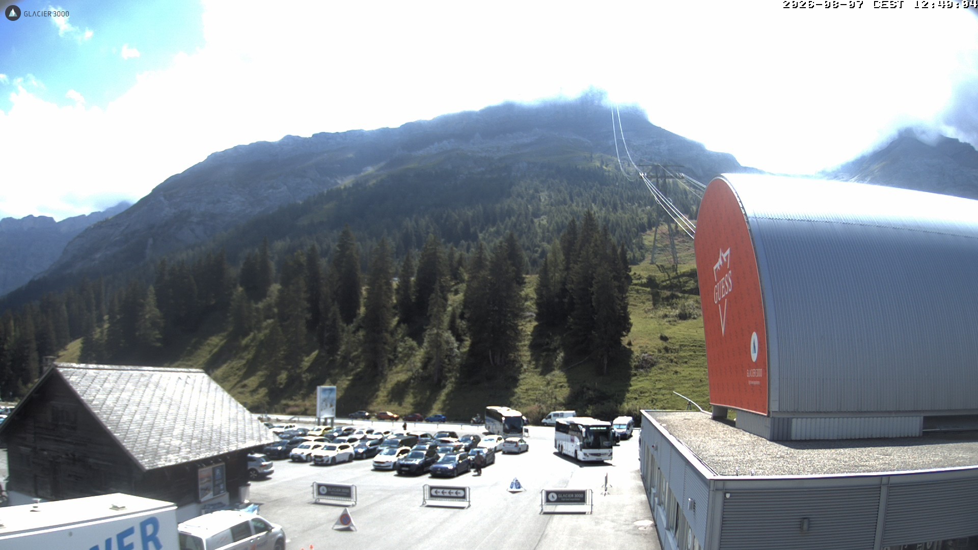 Archiv Foto Webcam Glacier 3000: Col du Pillon Talstation