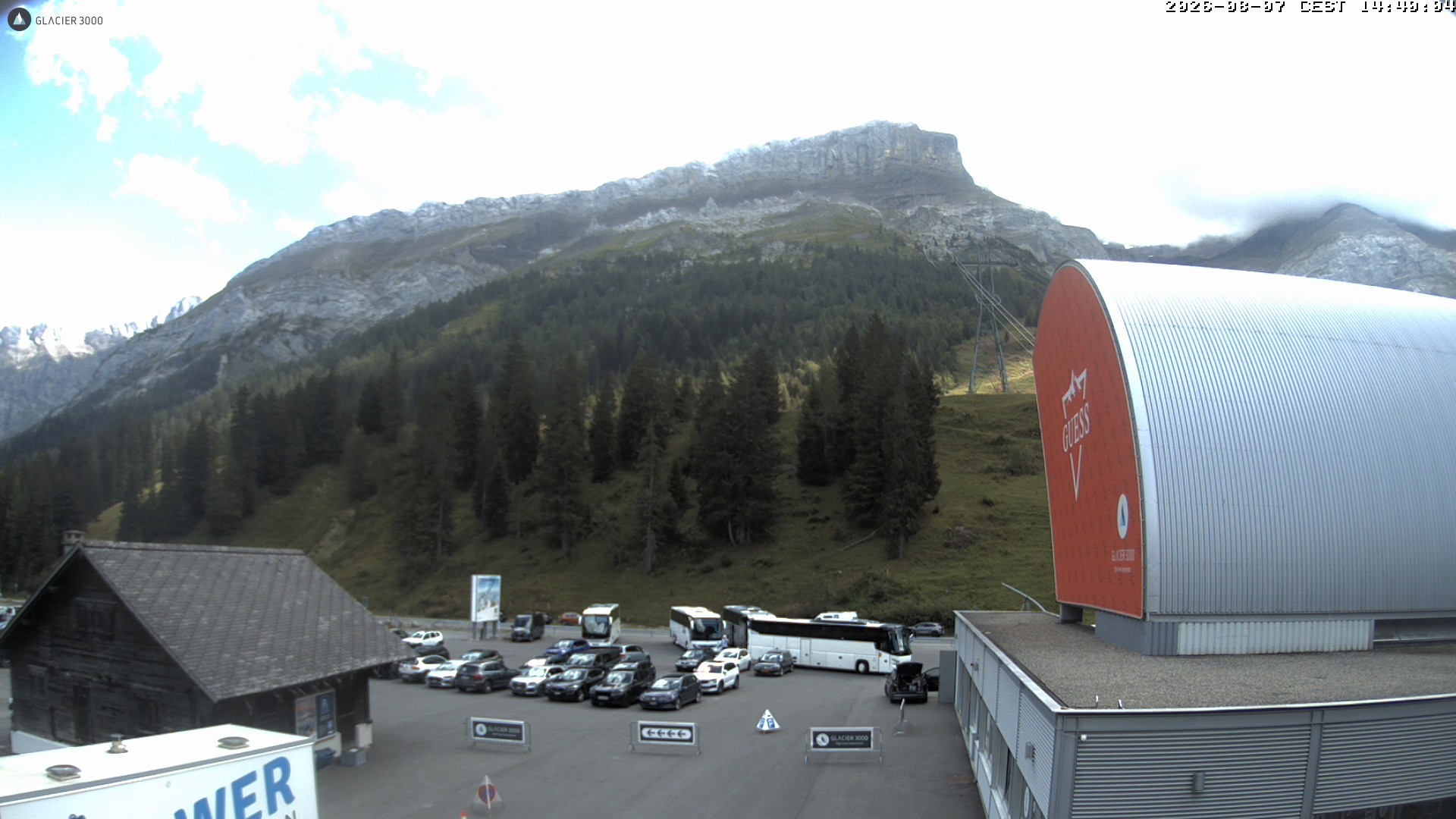 Archiv Foto Webcam Glacier 3000: Col du Pillon Talstation