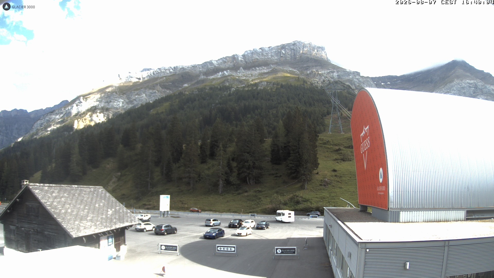Archiv Foto Webcam Glacier 3000: Col du Pillon Talstation