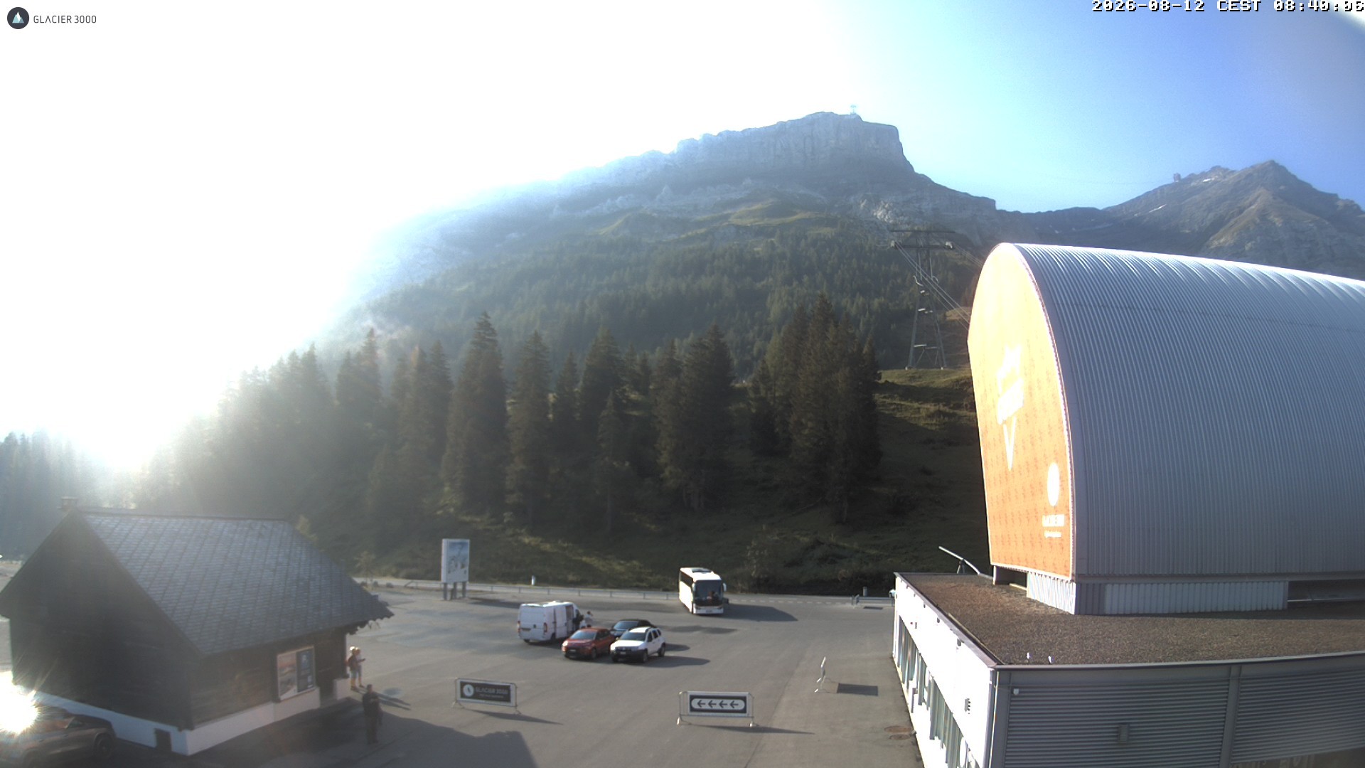 Archiv Foto Webcam Glacier 3000: Col du Pillon Talstation
