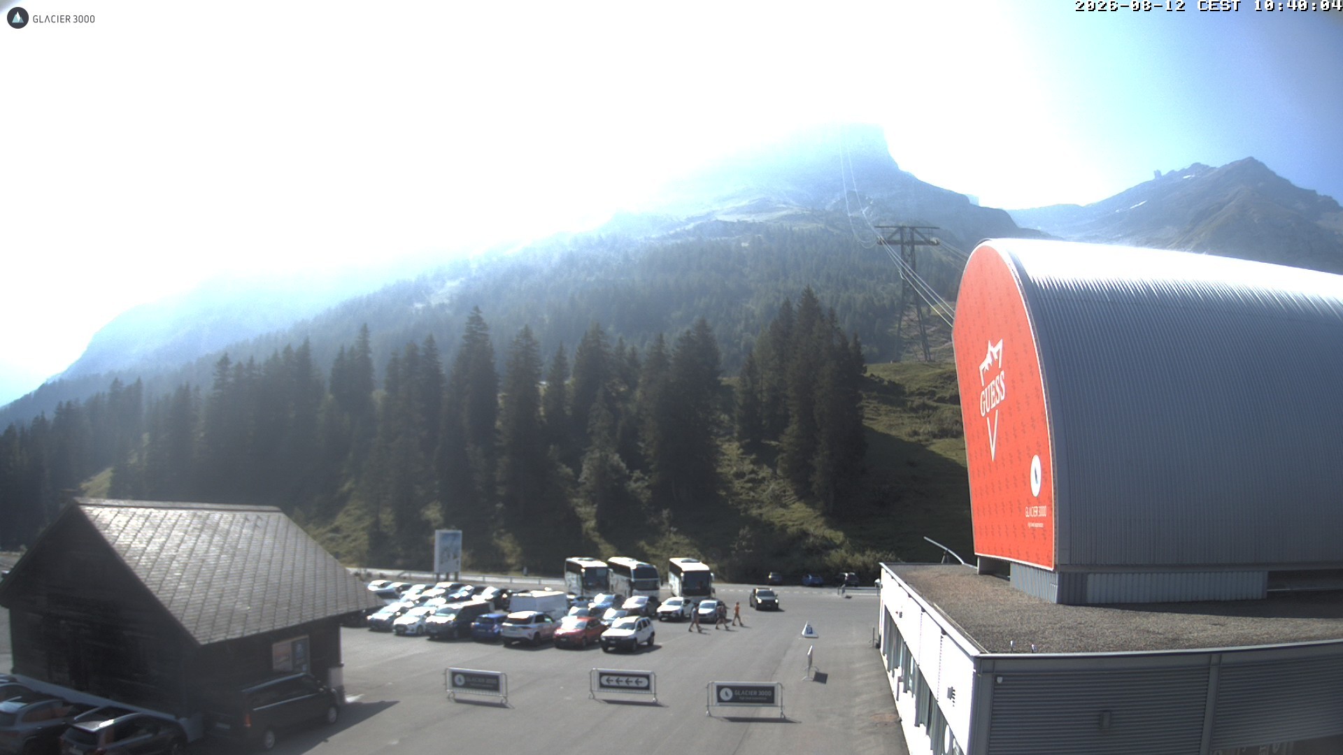 Archiv Foto Webcam Glacier 3000: Col du Pillon Talstation