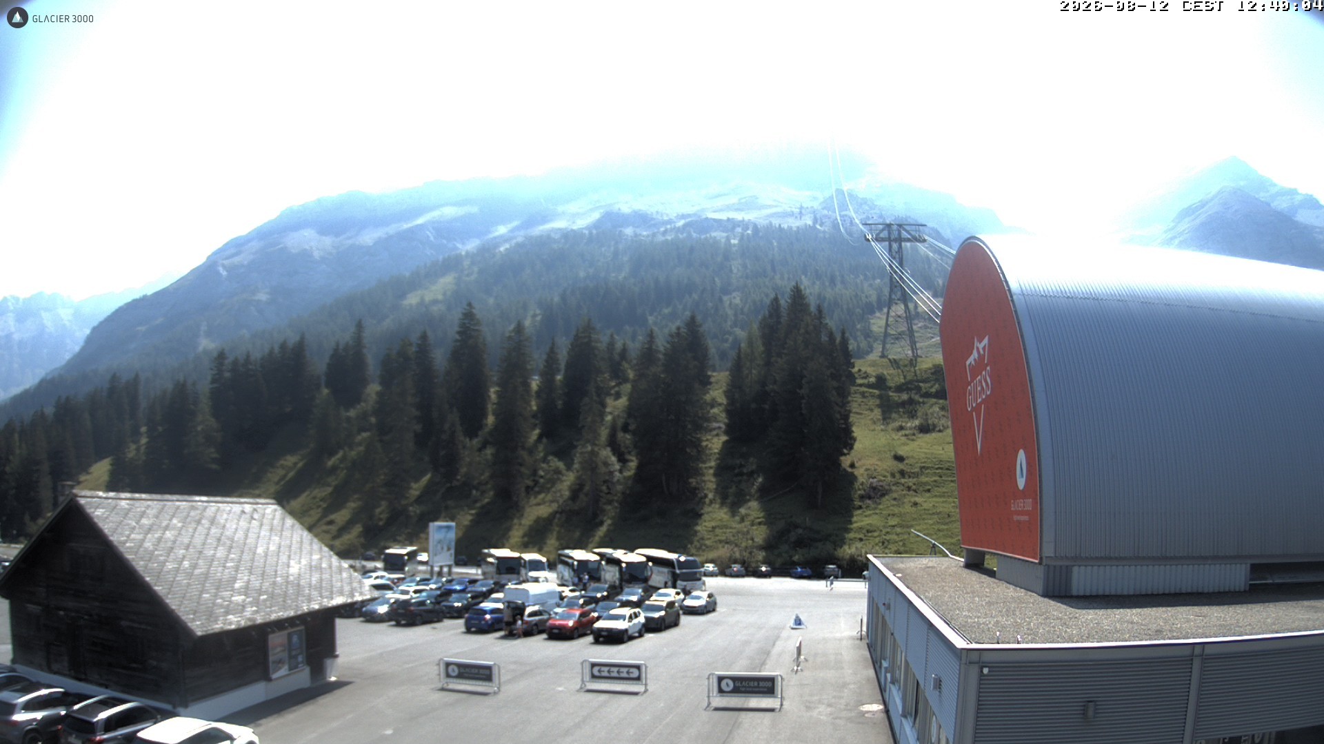 Archiv Foto Webcam Glacier 3000: Col du Pillon Talstation