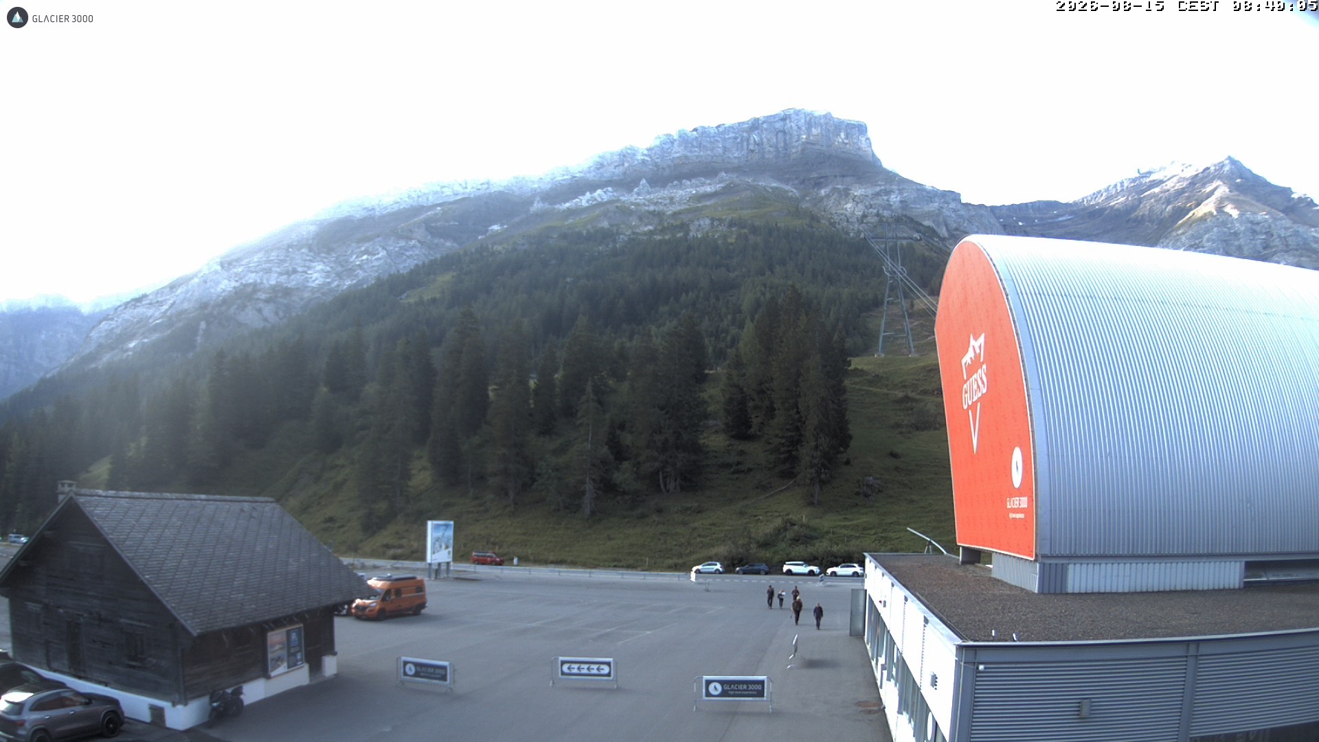 Archiv Foto Webcam Glacier 3000: Col du Pillon Talstation