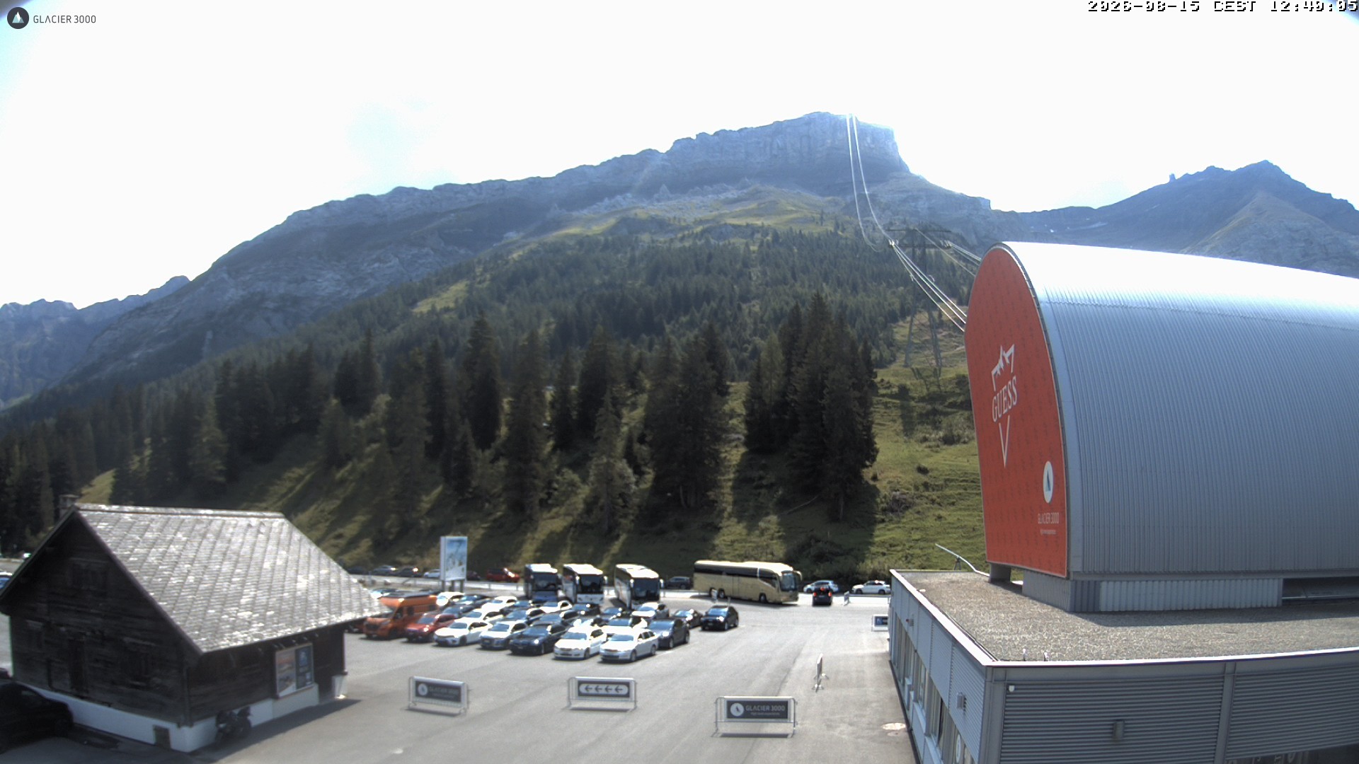 Archiv Foto Webcam Glacier 3000: Col du Pillon Talstation