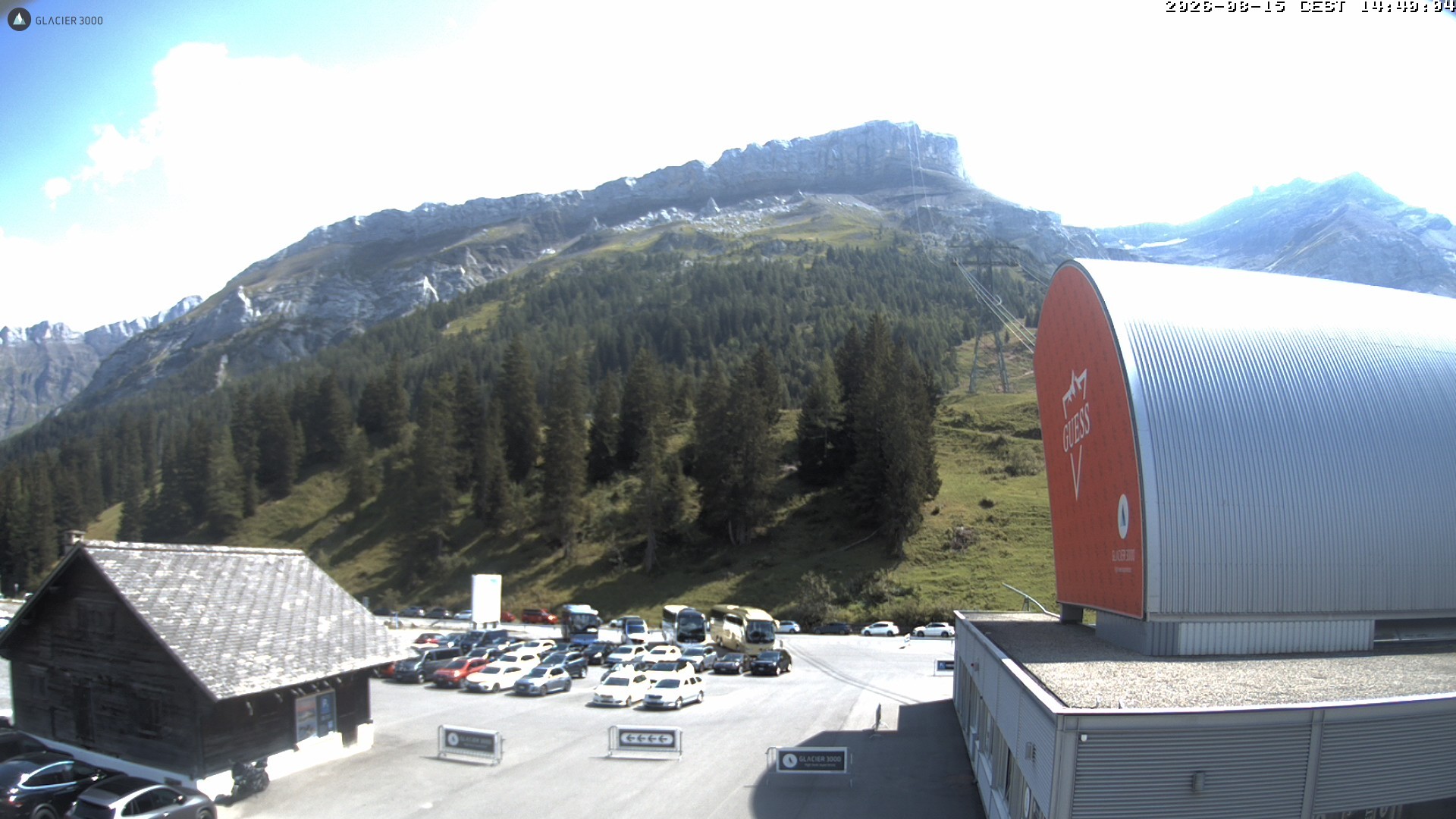 Archiv Foto Webcam Glacier 3000: Col du Pillon Talstation