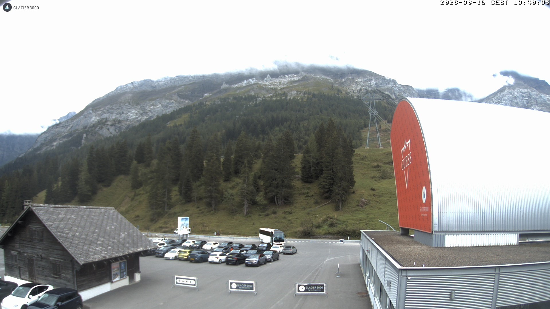 Archiv Foto Webcam Glacier 3000: Col du Pillon Talstation