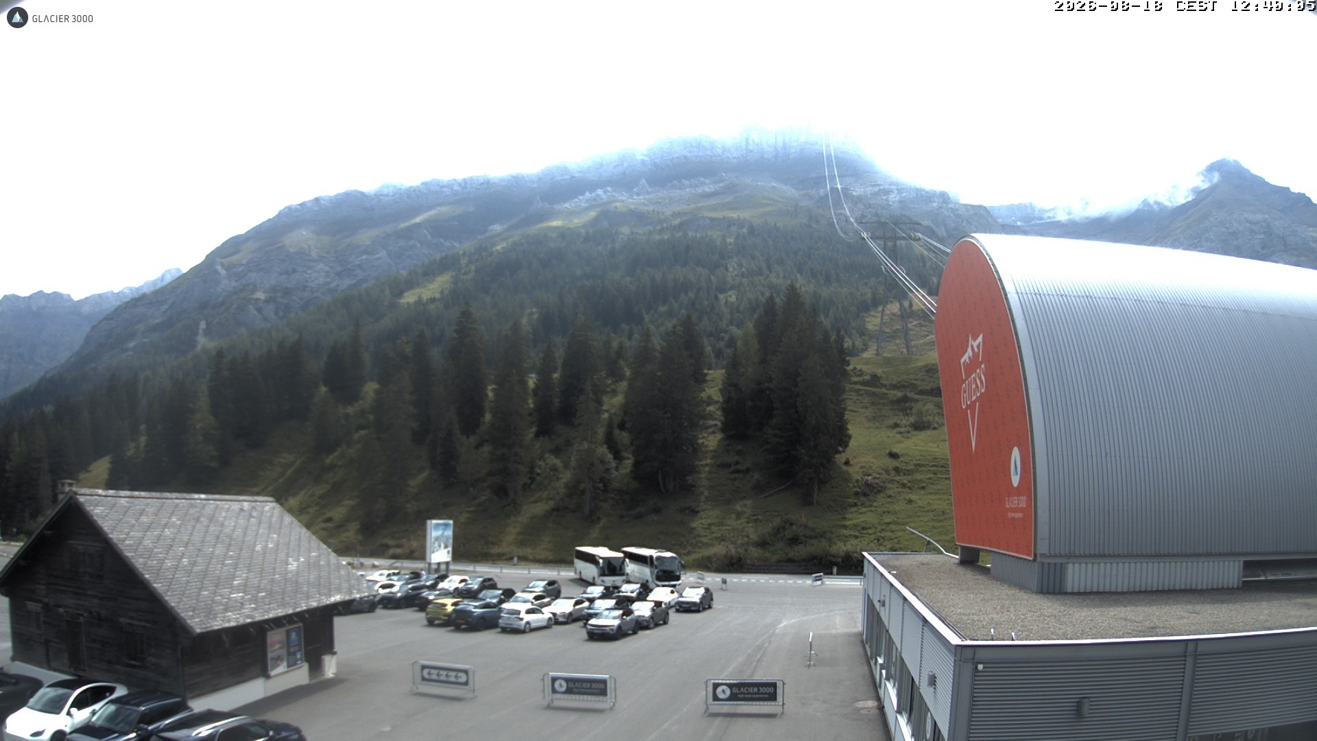 Archiv Foto Webcam Glacier 3000: Col du Pillon Talstation