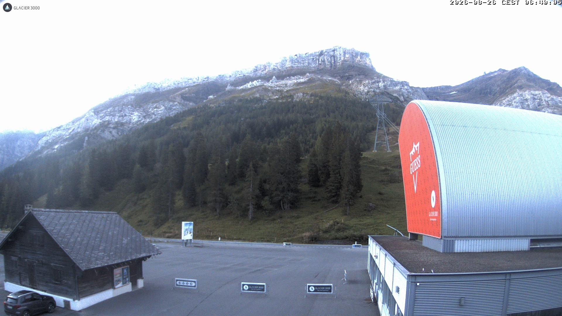 Archiv Foto Webcam Glacier 3000: Col du Pillon Talstation
