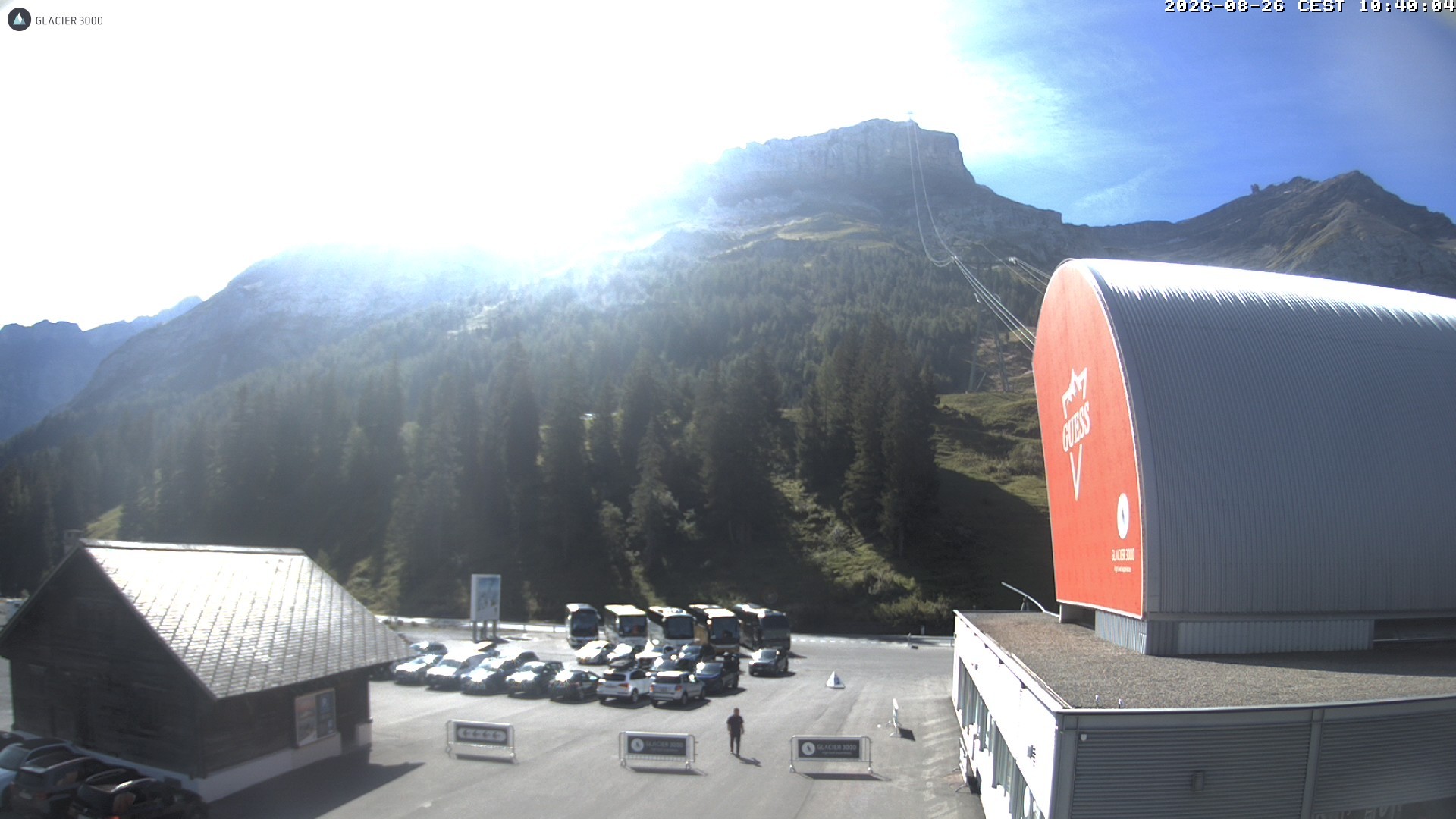 Archiv Foto Webcam Glacier 3000: Col du Pillon Talstation