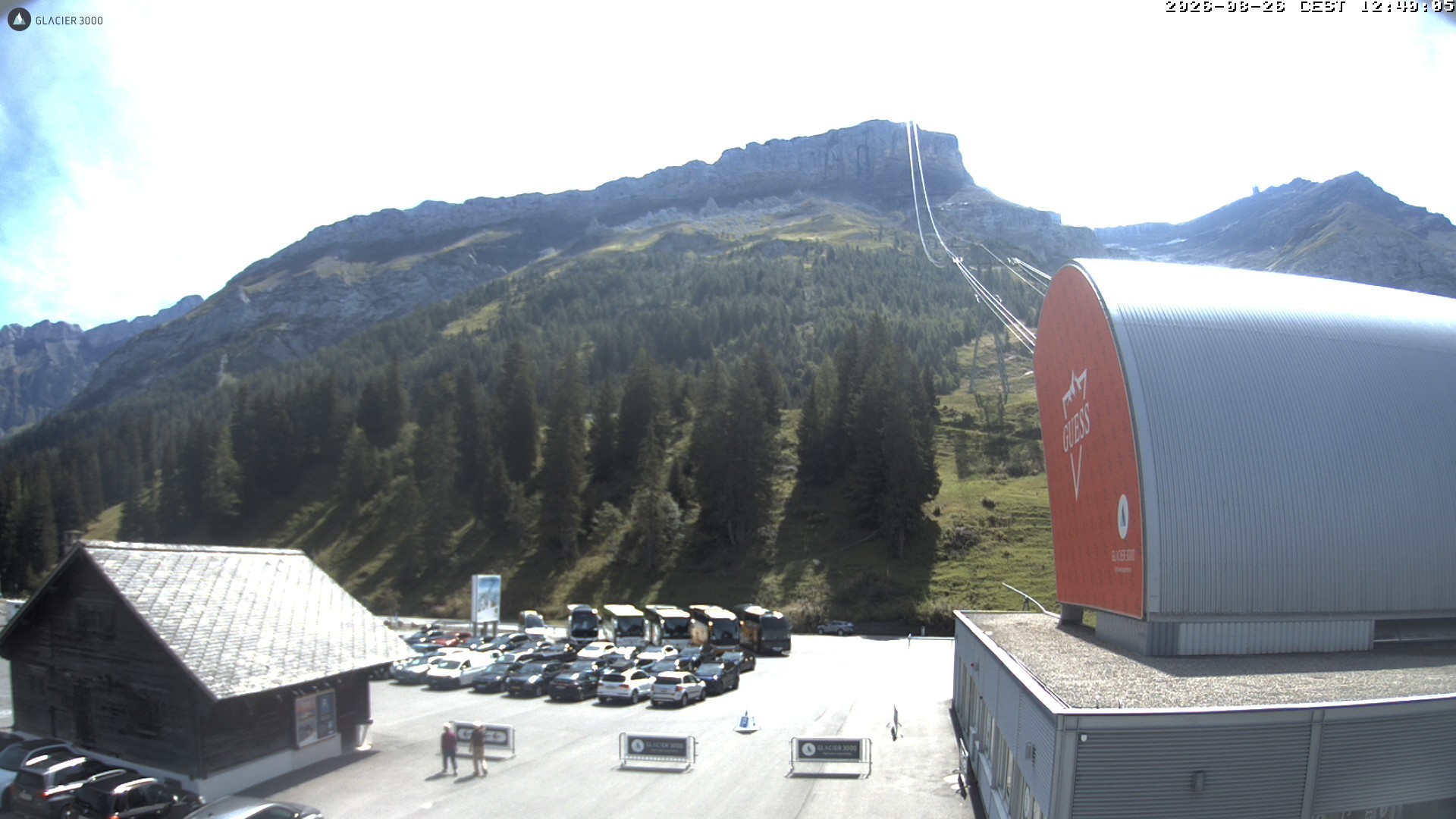 Archiv Foto Webcam Glacier 3000: Col du Pillon Talstation