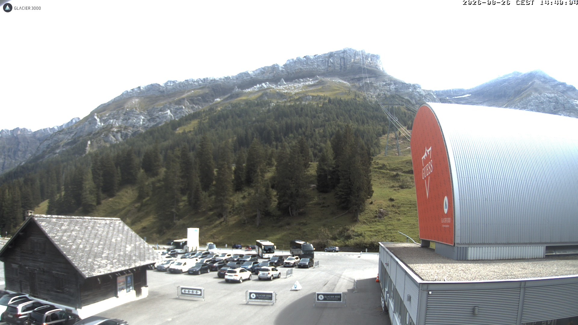 Archiv Foto Webcam Glacier 3000: Col du Pillon Talstation