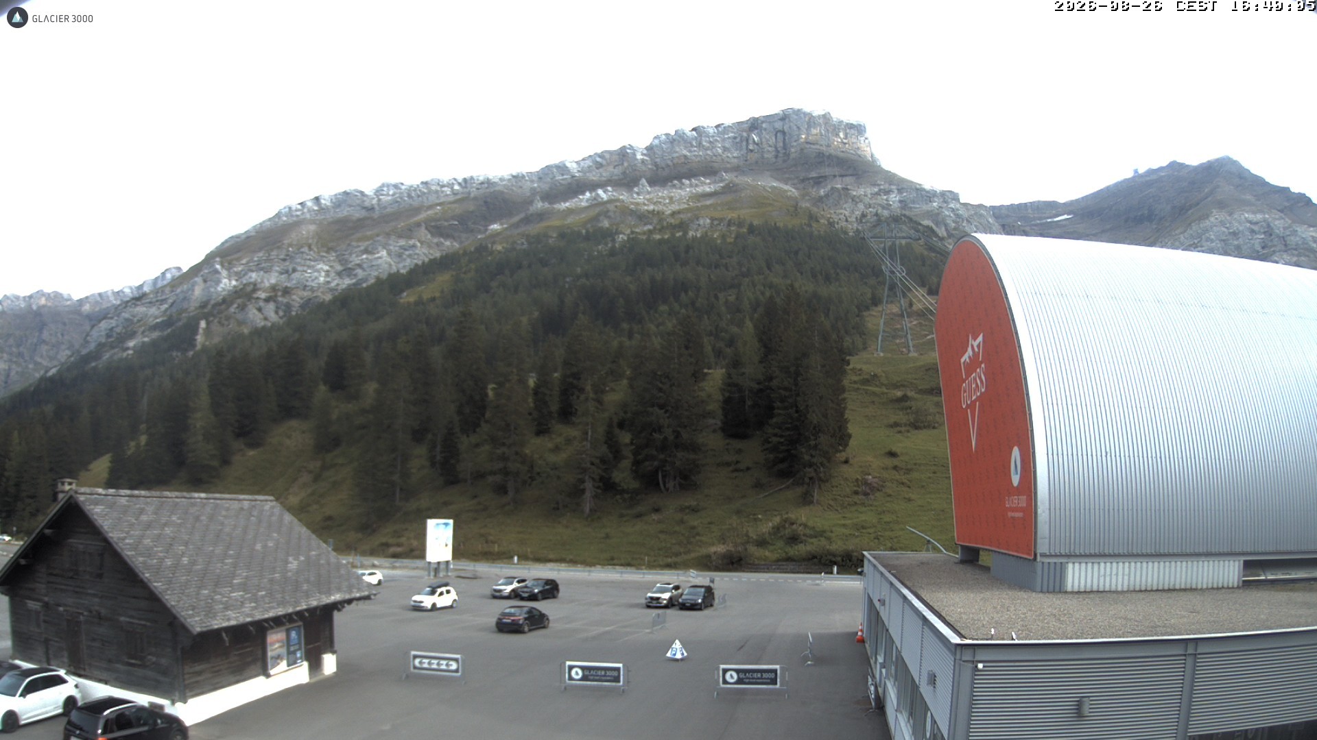 Archiv Foto Webcam Glacier 3000: Col du Pillon Talstation