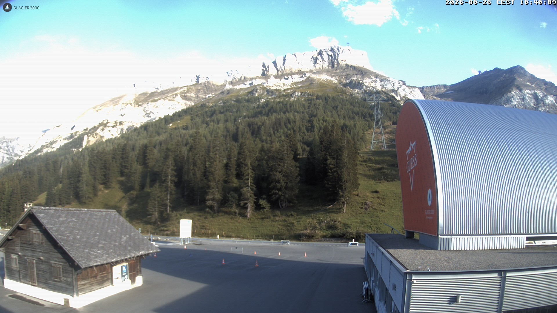 Archiv Foto Webcam Glacier 3000: Col du Pillon Talstation