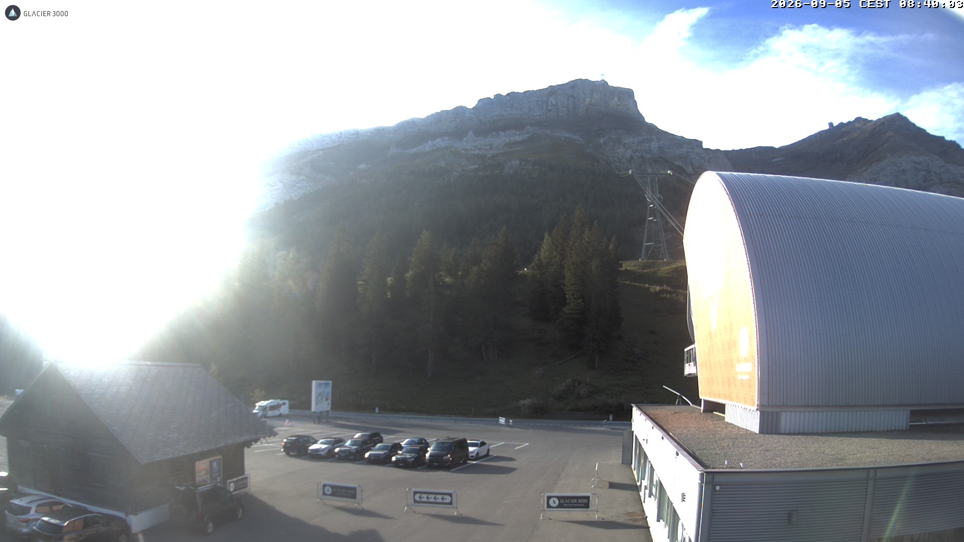 Archiv Foto Webcam Glacier 3000: Col du Pillon Talstation