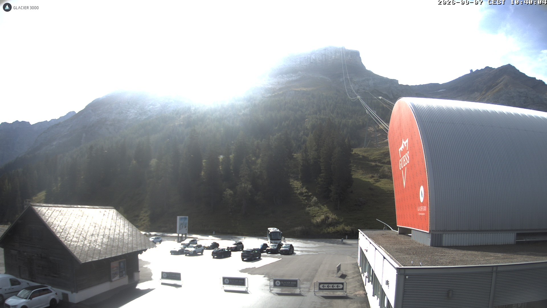 Archiv Foto Webcam Glacier 3000: Col du Pillon Talstation