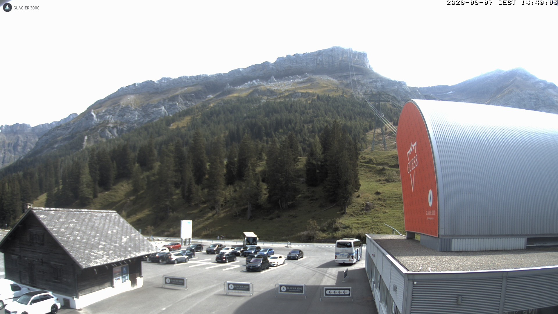 Archiv Foto Webcam Glacier 3000: Col du Pillon Talstation