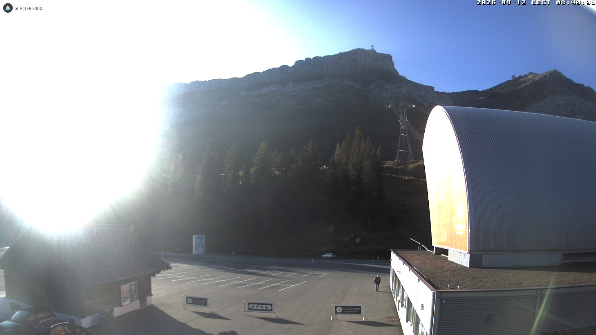 Archiv Foto Webcam Glacier 3000: Col du Pillon Talstation