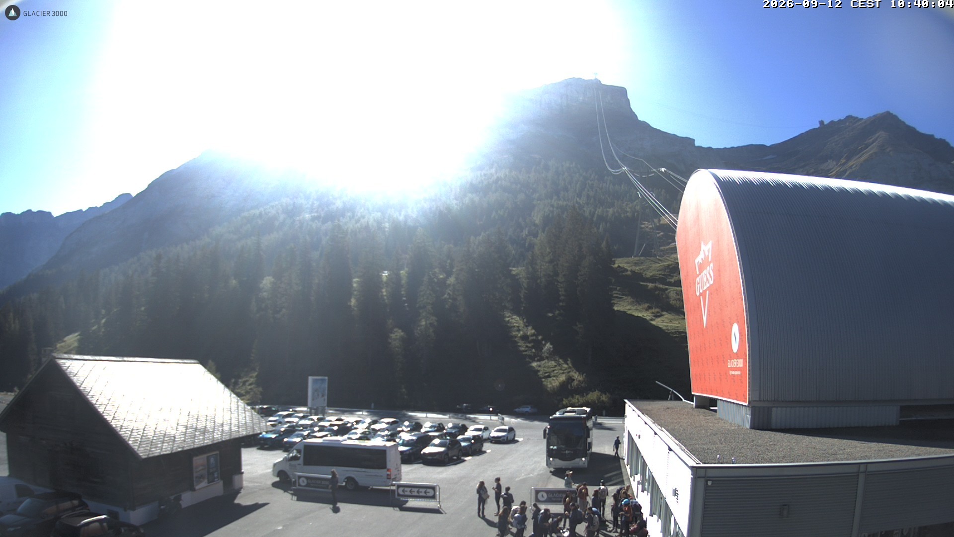 Archiv Foto Webcam Glacier 3000: Col du Pillon Talstation