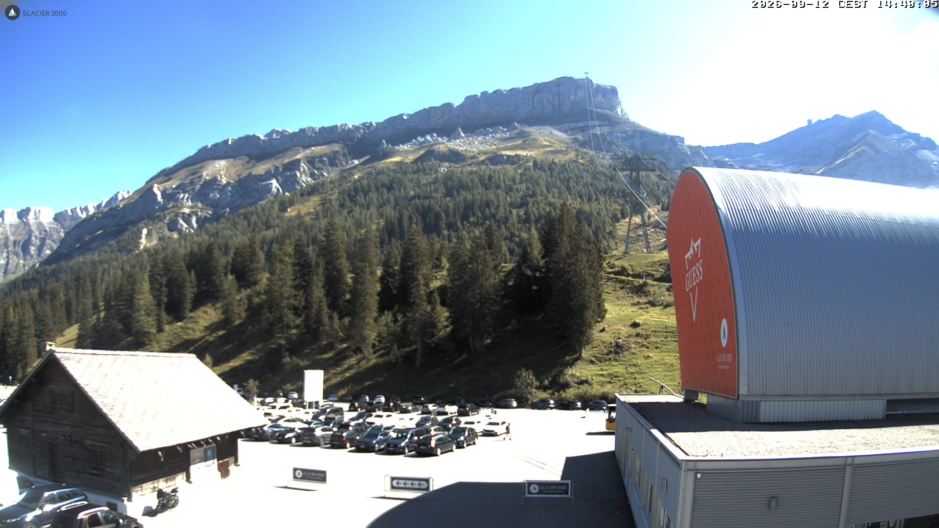 Archiv Foto Webcam Glacier 3000: Col du Pillon Talstation