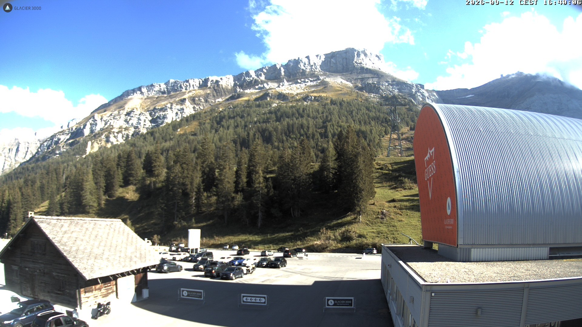 Archiv Foto Webcam Glacier 3000: Col du Pillon Talstation