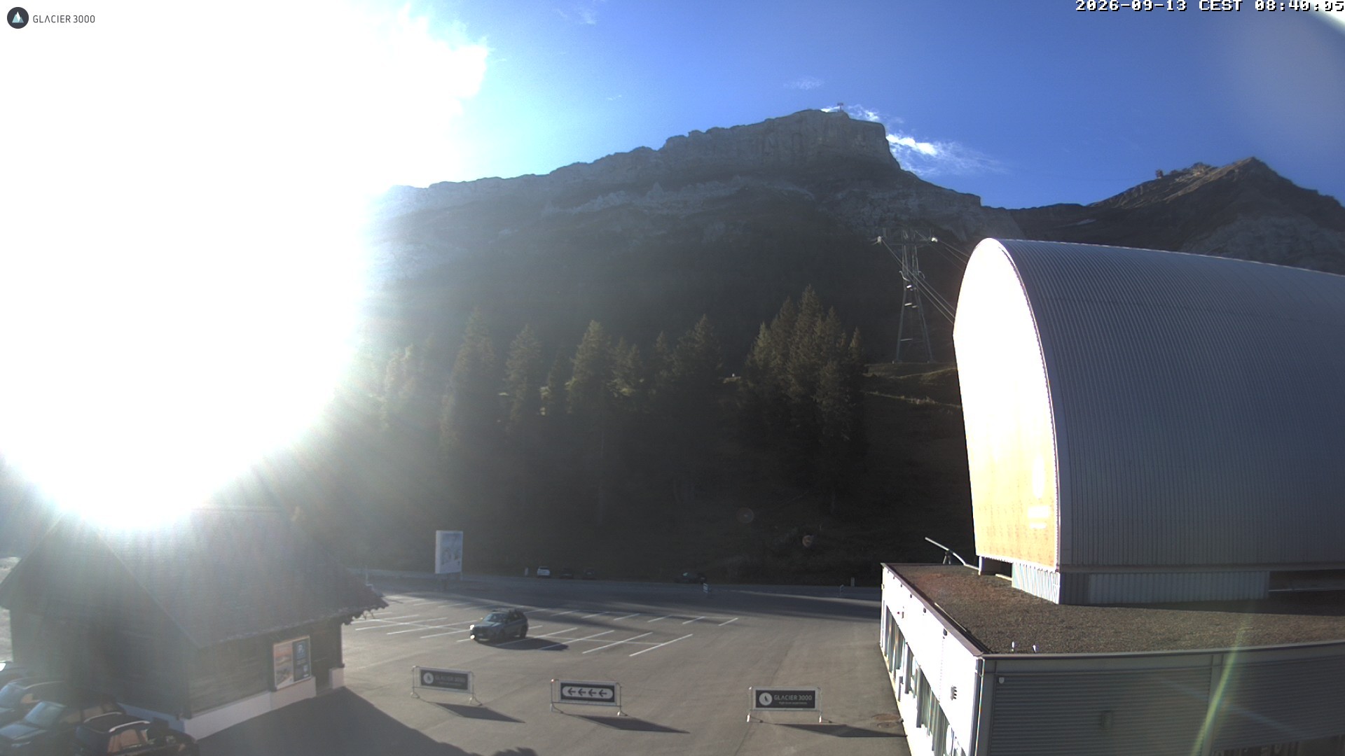 Archiv Foto Webcam Glacier 3000: Col du Pillon Talstation