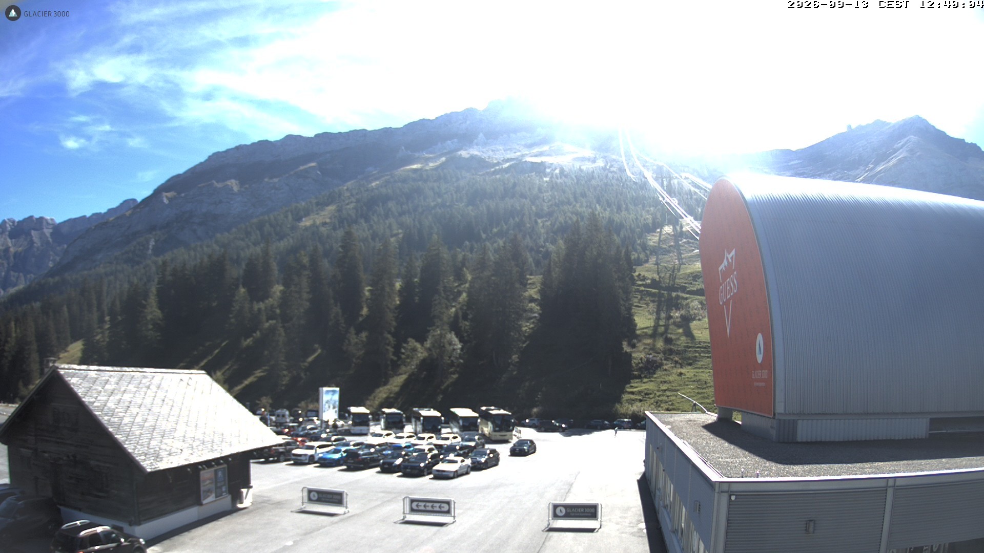 Archiv Foto Webcam Glacier 3000: Col du Pillon Talstation