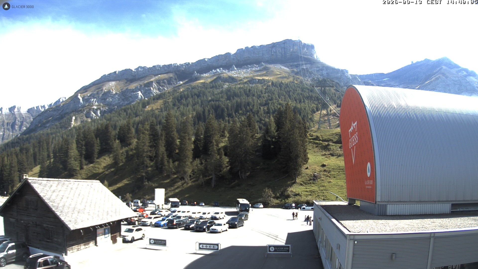 Archiv Foto Webcam Glacier 3000: Col du Pillon Talstation