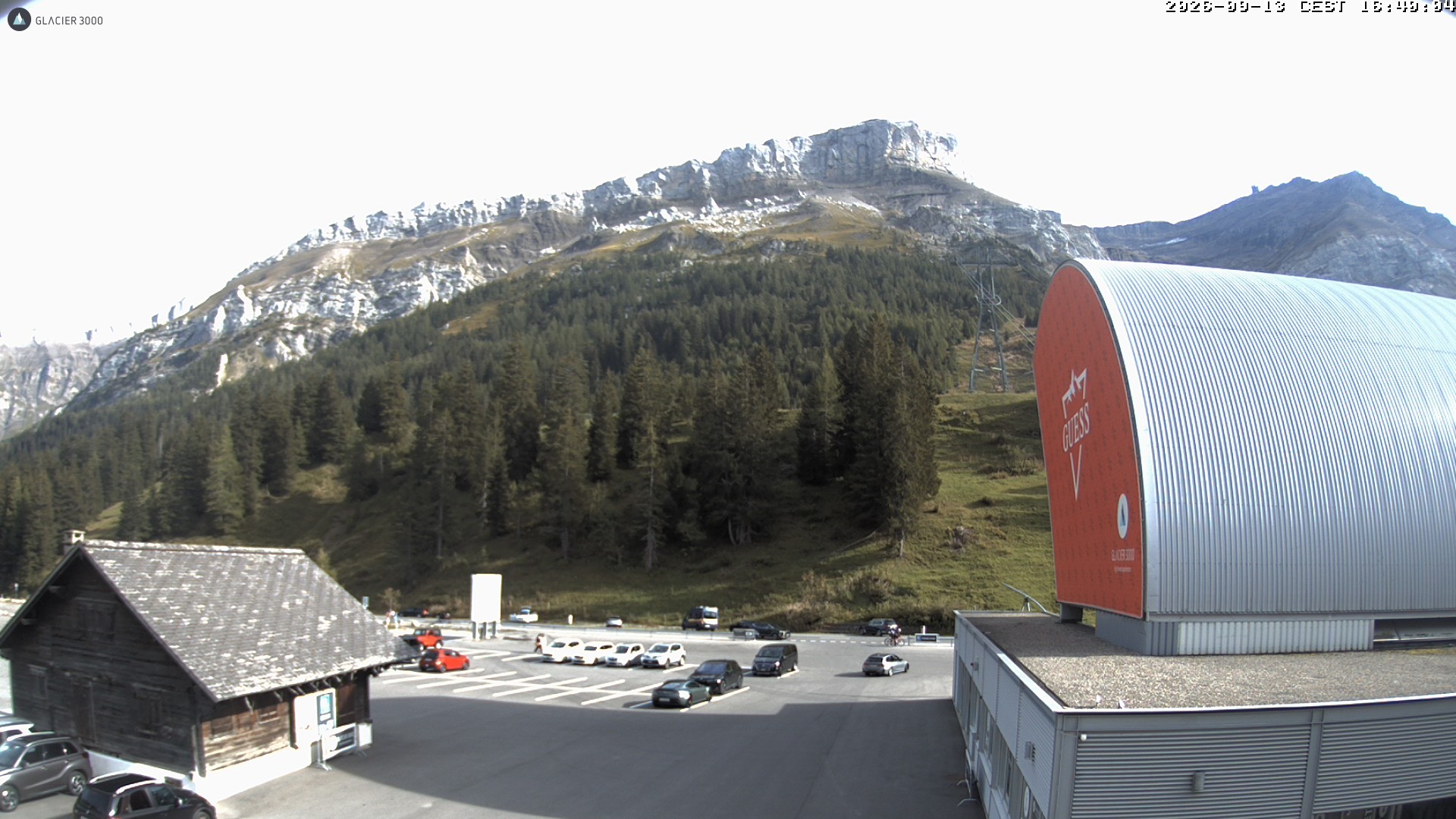 Archiv Foto Webcam Glacier 3000: Col du Pillon Talstation